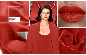 A deep red is always in fashion. This could be an accent or the base for a great design.